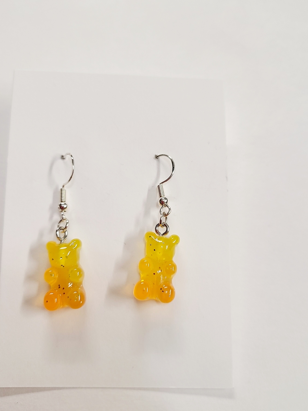Yellow & Orange Gummy Bear Dangle Earrings